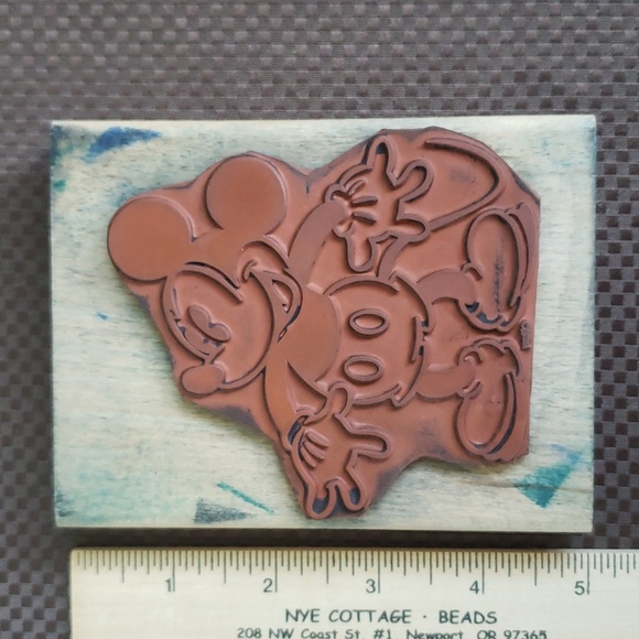 Large Mickey Mouse Rubber Stamp, "Big Antique Mickey", Standing Pose, Disney - Picture 5 of 11